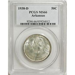 1938-D 50C Arkansas MS66 PCGS