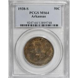 1938-S 50C Arkansas MS64 PCGS