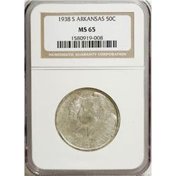 1938-S 50C Arkansas MS65 NGC