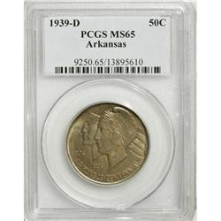 1939-D 50C Arkansas MS65 PCGS