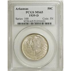 1939-D 50C Arkansas MS65 PCGS