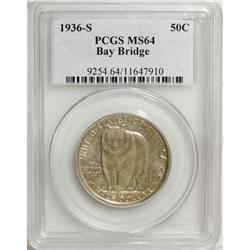 1936-S 50C Bay Bridge MS64 PCGS