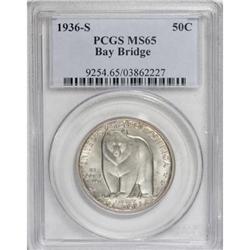 1936-S 50C Bay Bridge MS65 PCGS