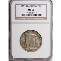 1936-S 50C Bay Bridge MS65 NGC