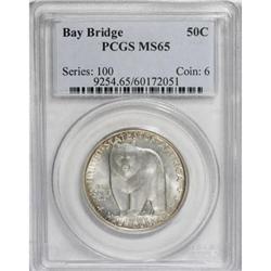 1936-S 50C Bay Bridge MS65 PCGS