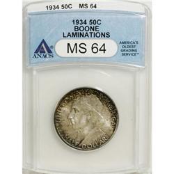 1934 50C Boone MS64 ANACS