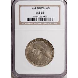 1934 50C Boone MS65 NGC