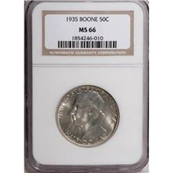 1935 50C Boone MS66 NGC