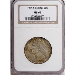 1935-S 50C Boone MS64 NGC