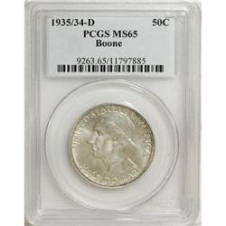 1935/34-D 50C Boone MS65 PCGS