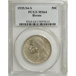 1935/34-S 50C Boone MS64 PCGS