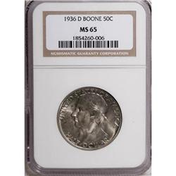 1936-D 50C Boone MS65 NGC