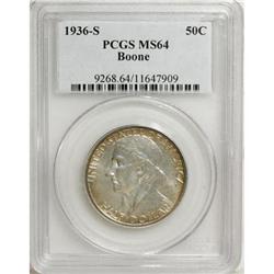 1936-S 50C Boone MS64 PCGS