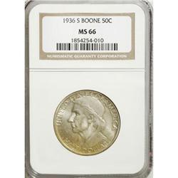1936-S 50C Boone MS66 NGC