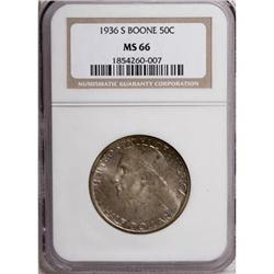 1936-S 50C Boone MS66 NGC