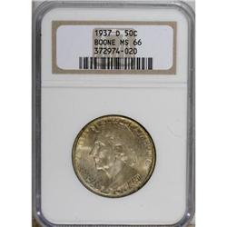 1937-D 50C Boone MS66 NGC
