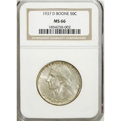 1937-D 50C Boone MS66 NGC