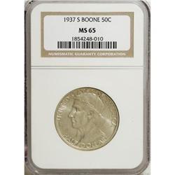 1937-S 50C Boone MS65 NGC