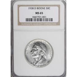 1938-D 50C Boone MS65 NGC