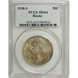 1938-S 50C Boone MS64 PCGS