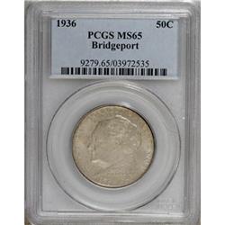 1936 50C Bridgeport MS65 PCGS
