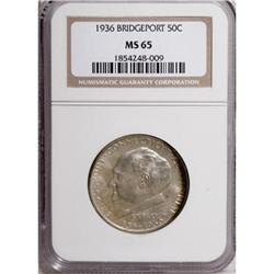 1936 50C Bridgeport MS65 NGC