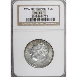 1936 50C Bridgeport MS65 NGC