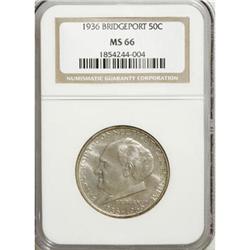 1936 50C Bridgeport MS66 NGC