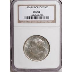 1936 50C Bridgeport MS66 NGC