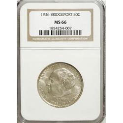 1936 50C Bridgeport MS66 NGC