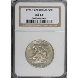 1925-S 50C California MS63 NGC
