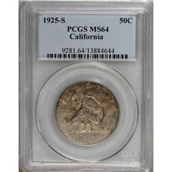 1925-S 50C California MS64 PCGS