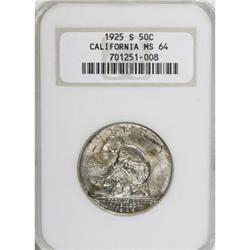 1925-S 50C California MS64 NGC