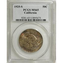 1925-S 50C California MS65 PCGS