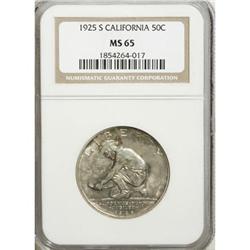 1925-S 50C California MS65 NGC