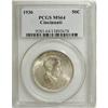 Image 1 : 1936 50C Cincinnati MS64 PCGS
