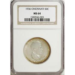 1936 50C Cincinnati MS64 NGC