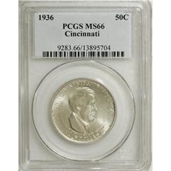 1936 50C Cincinnati MS66 PCGS