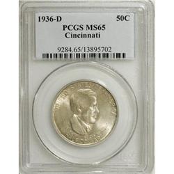 1936-D 50C Cincinnati MS65 PCGS
