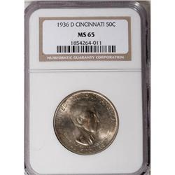 1936-D 50C Cincinnati MS65 NGC