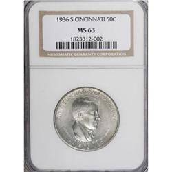 1936-S 50C Cincinnati MS63 NGC