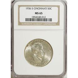 1936-S 50C Cincinnati MS65 NGC
