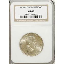 1936-S 50C Cincinnati MS65 NGC