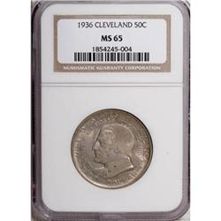 1936 50C Cleveland MS65 NGC