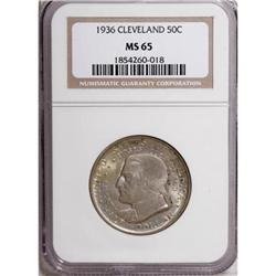 1936 50C Cleveland MS65 NGC