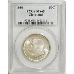 1936 50C Cleveland MS65 PCGS