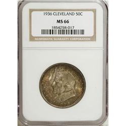 1936 50C Cleveland MS66 NGC