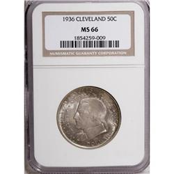 1936 50C Cleveland MS66 NGC