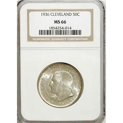 1936 50C Cleveland MS66 NGC