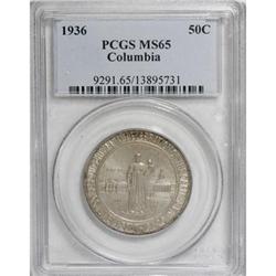 1936 50C Columbia MS65 PCGS